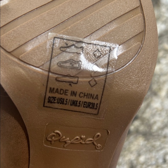 Qupid cohnac distress healed open boots - Picture 5 of 7